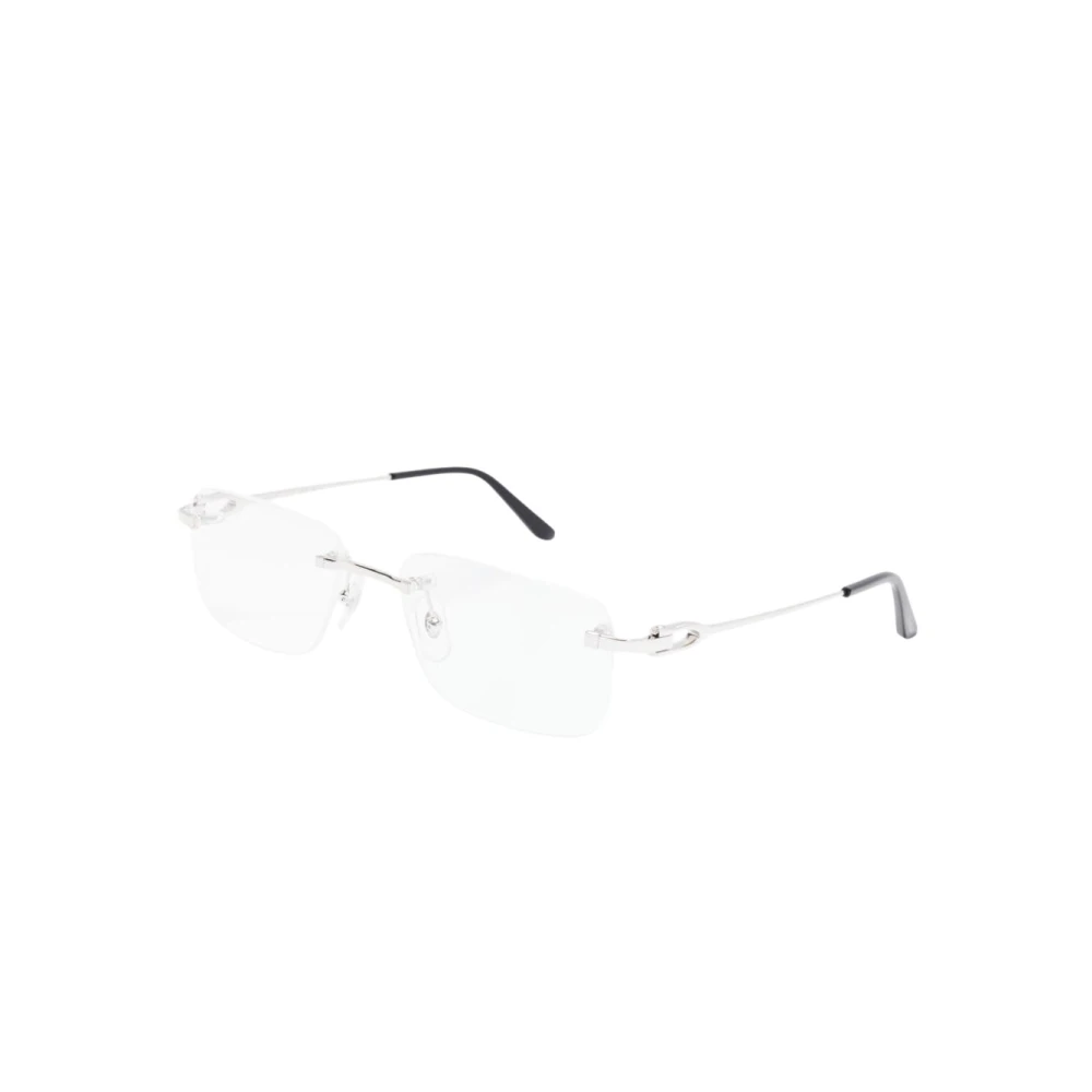 Cartier Men's Gray Glasses, 56 Mm, Optical Frame