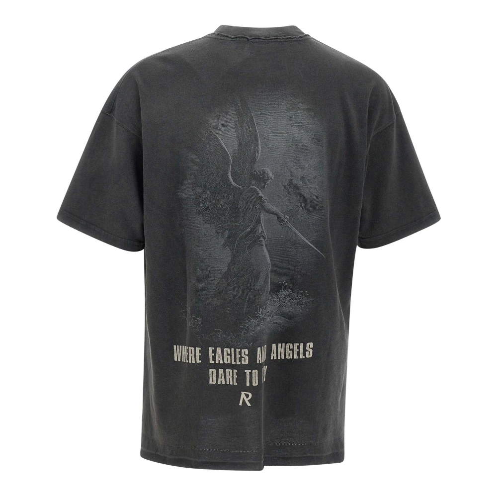 Represent Zwarte Katoenen T-shirt 'Godspeed' Heren Black Heren