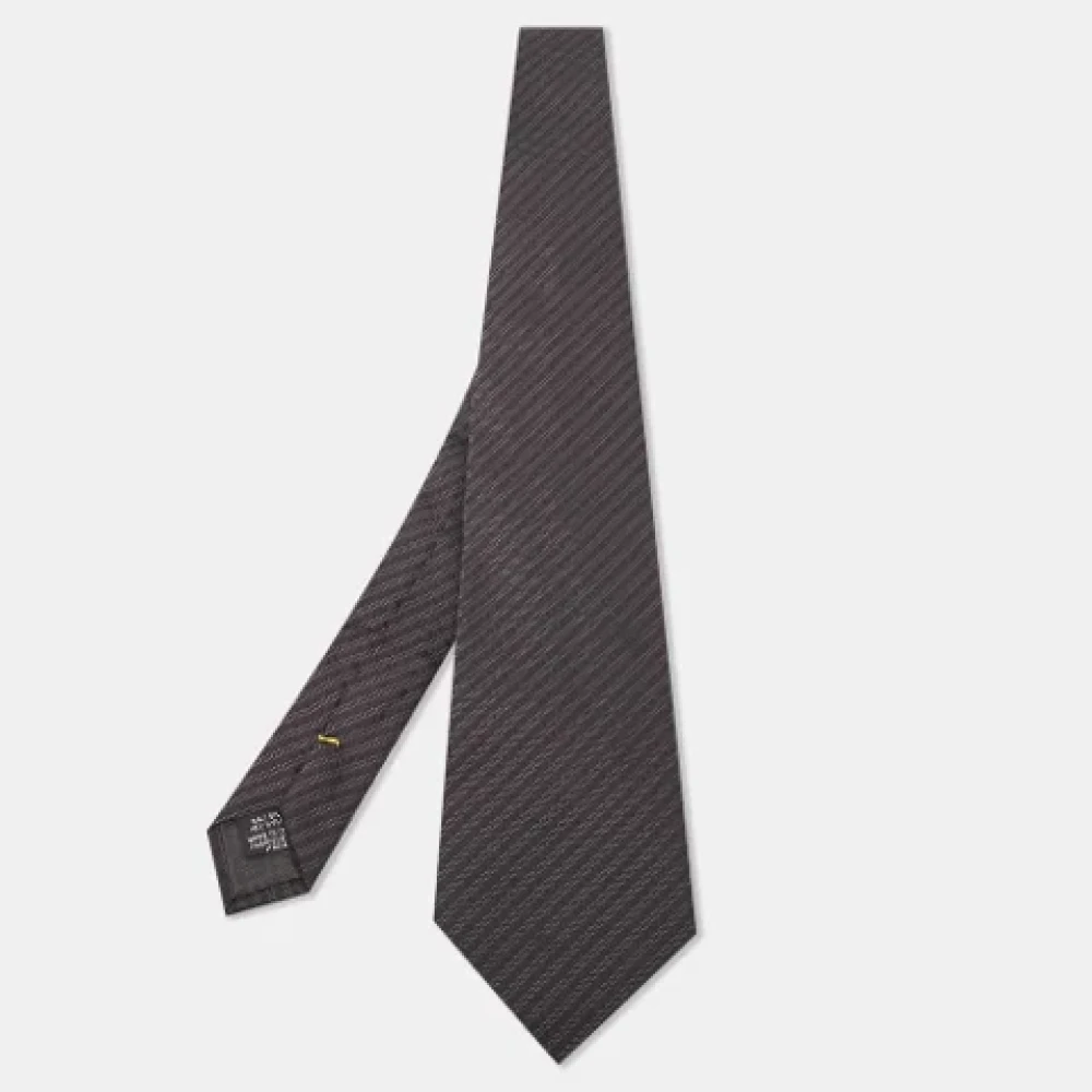 Fendi Vintage Pre-owned Silk home-office Black Heren