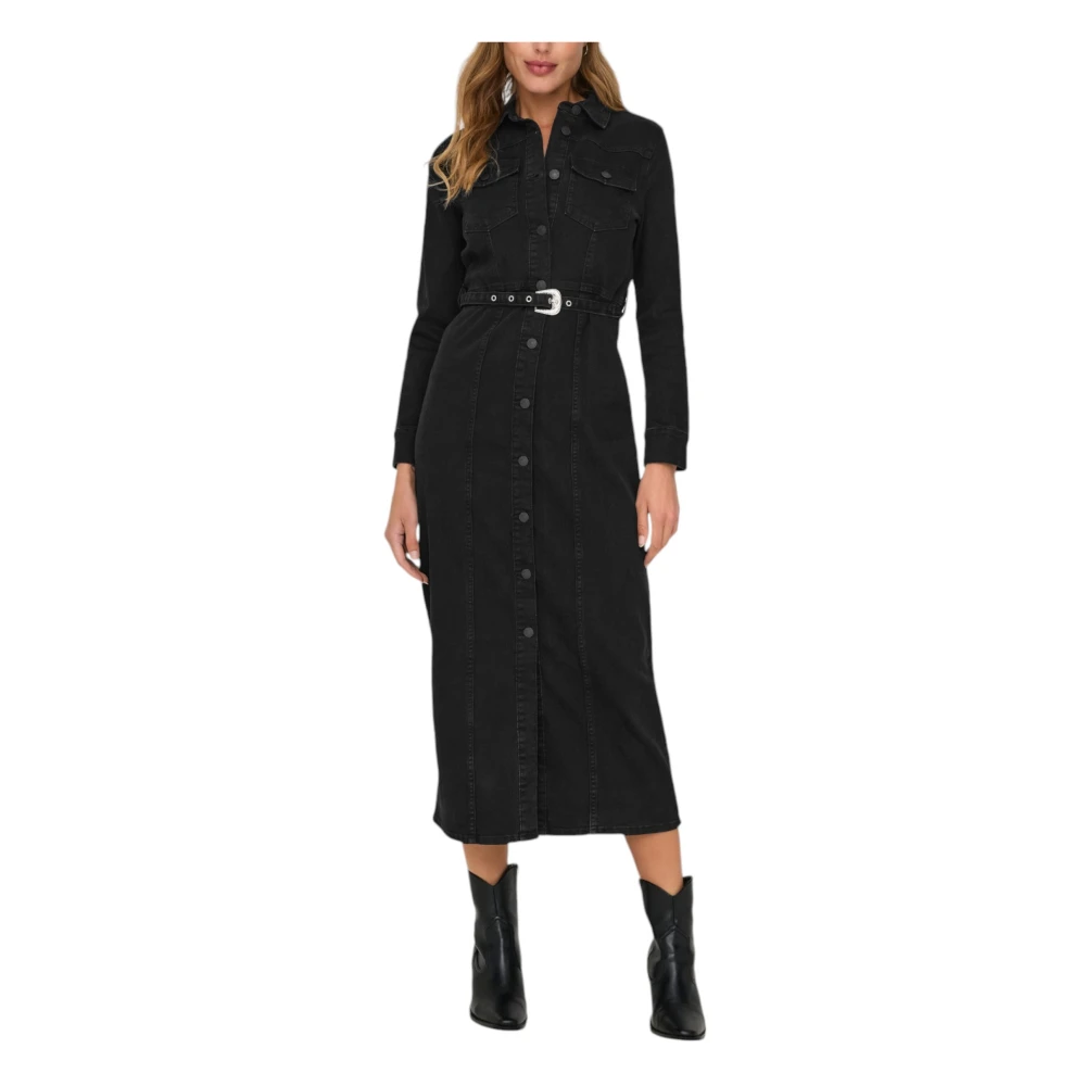 Only Zwarte Knoopjurk Herfst Winter Black Dames