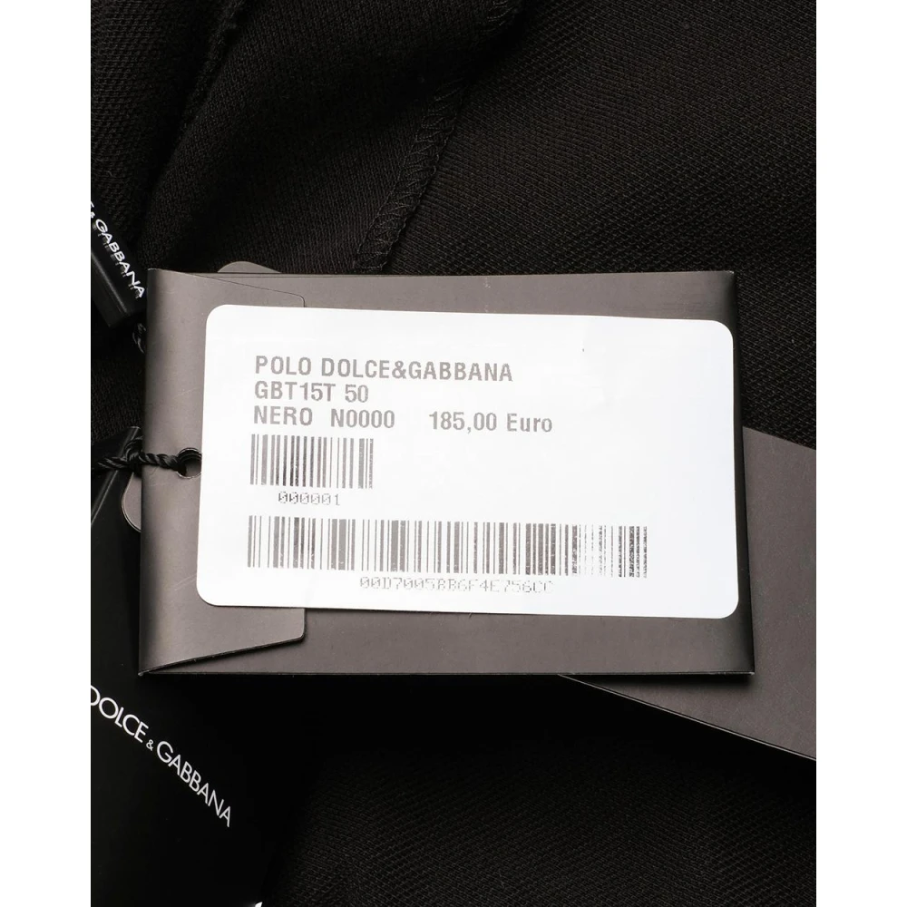 Dolce & Gabbana Klassieke Polo Shirt voor Mannen Black Heren