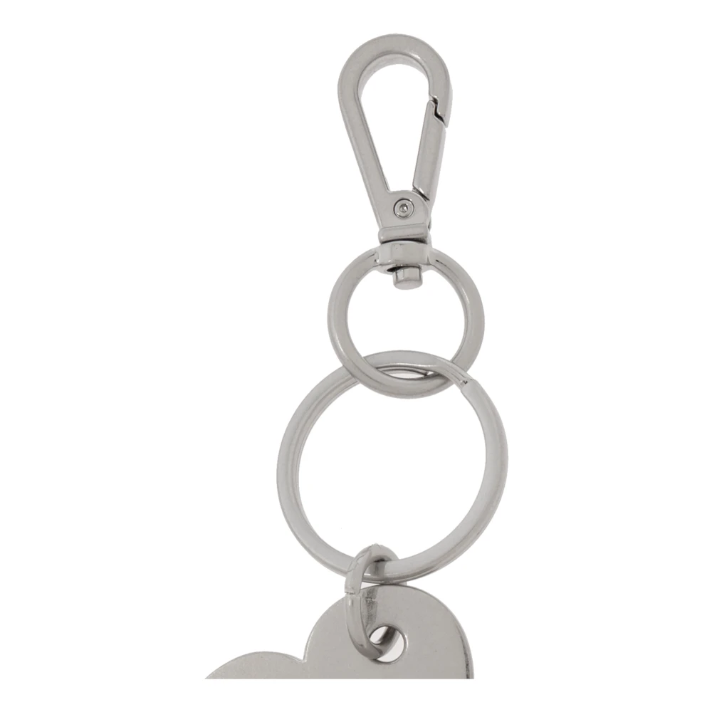 Ami Paris Sleutelhanger met logo Gray Unisex