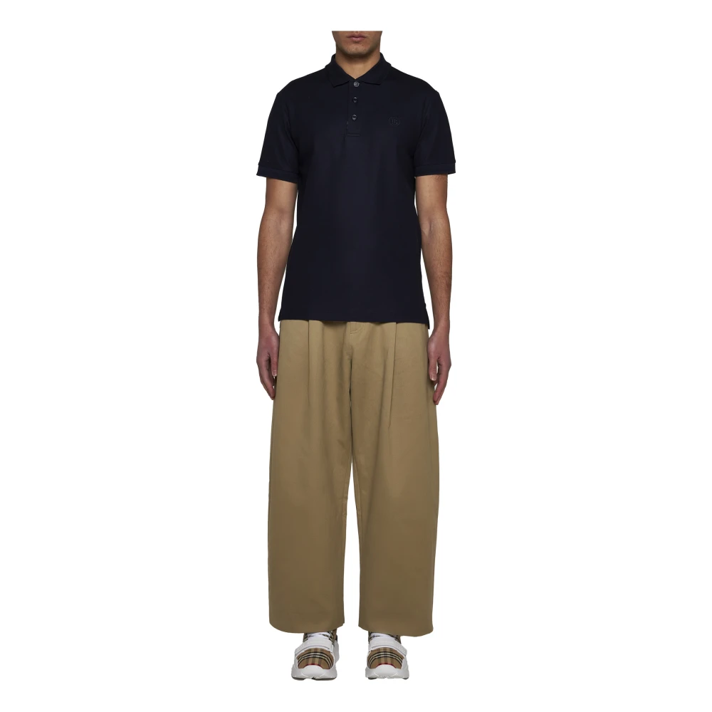 Burberry Vintage Check Polo Shirt Blue Heren