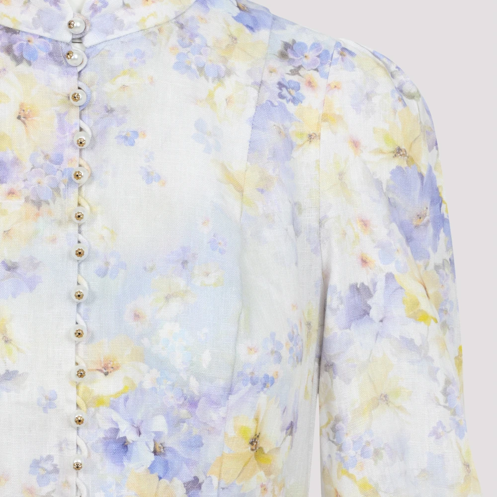 Zimmermann Bloemen Crush Mini Jurk Multicolor Dames