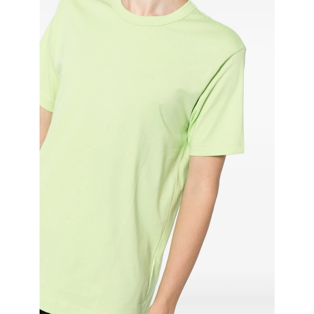 Comme des Garçons Citroengroen Logo-Print T-shirt Green Heren