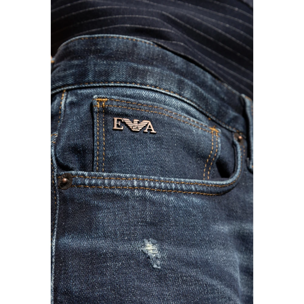 Emporio Armani Slim fit jeans Blue Heren