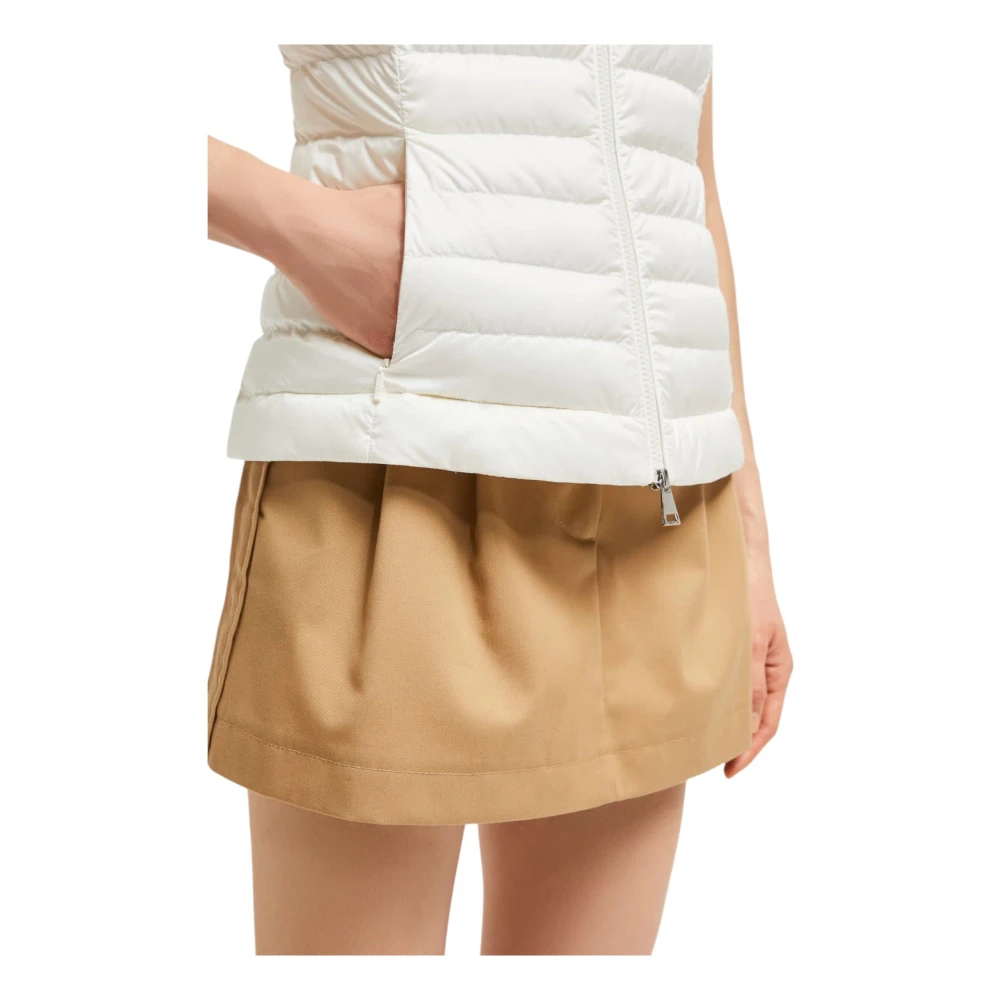 Moncler Lichtgewicht donsvest voor vrouwen White Dames