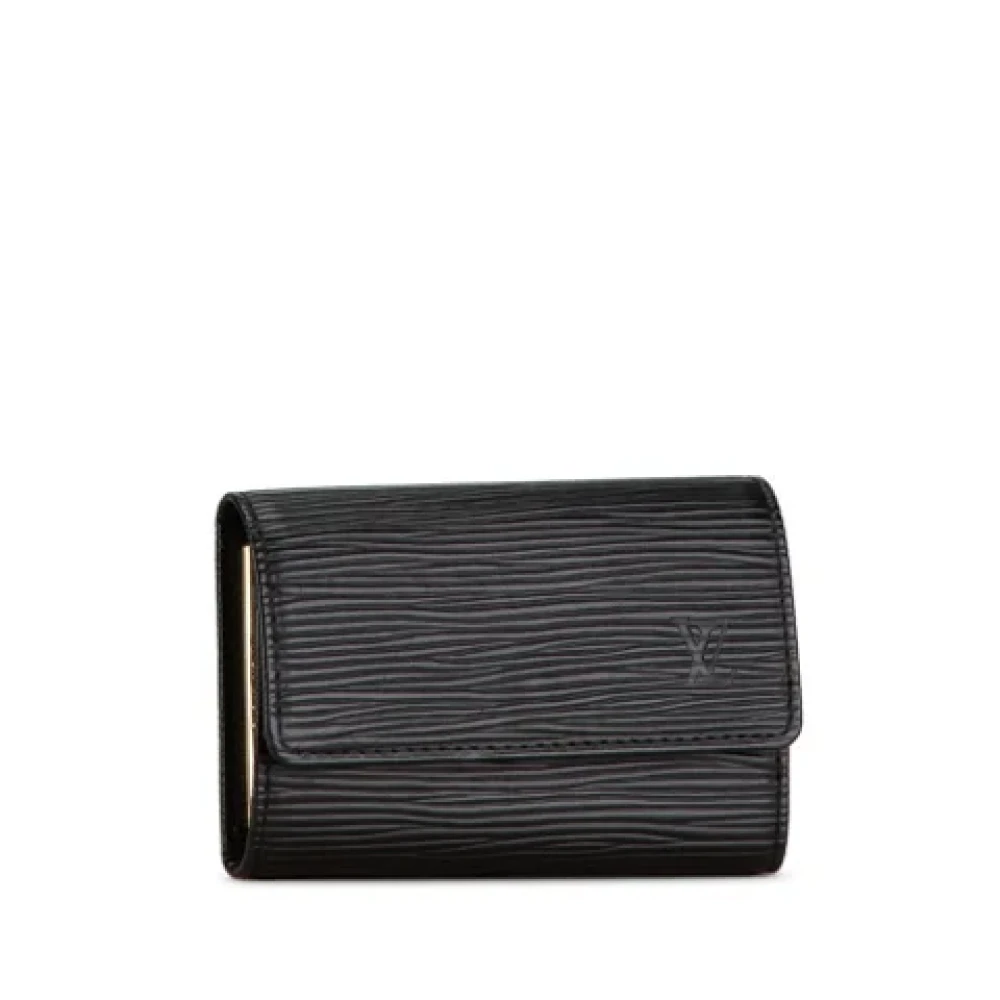 Louis Vuitton Vintage Pre-owned Leather key-holders Black Dames