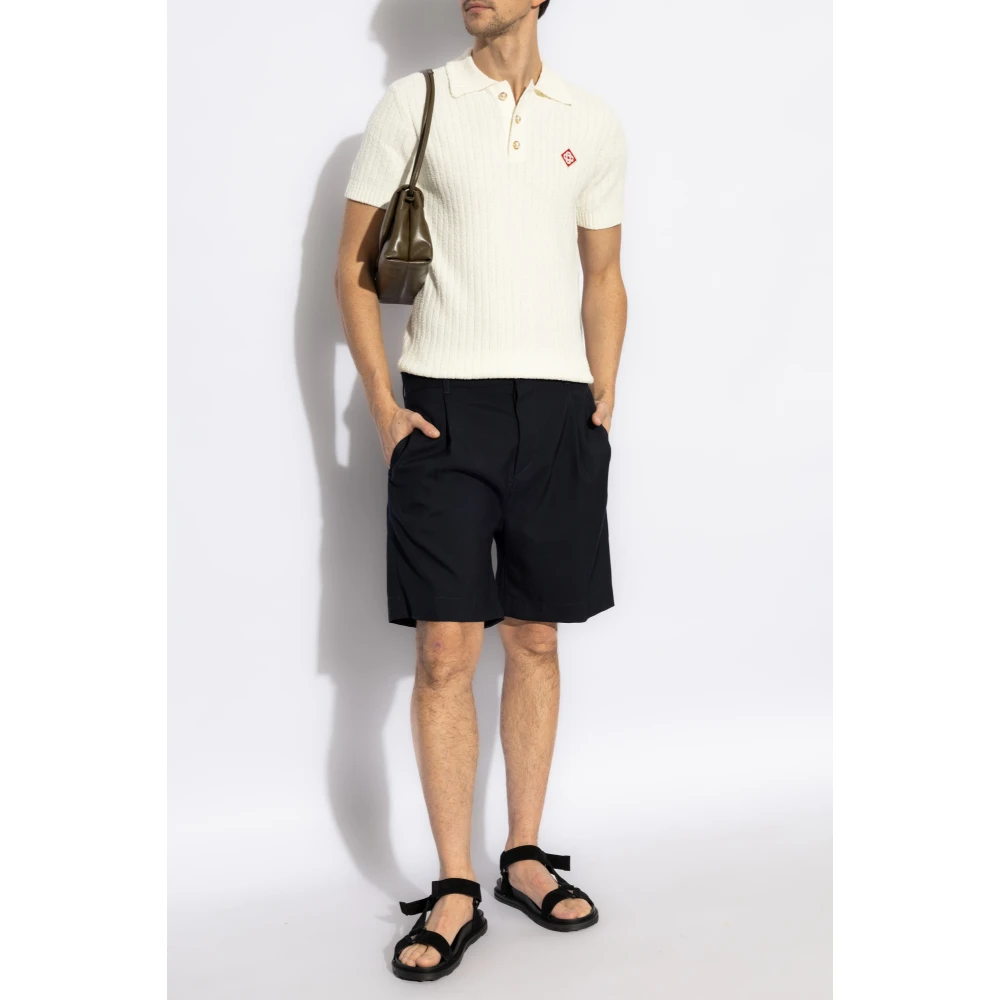 Marni Wollen shorts Blue Heren