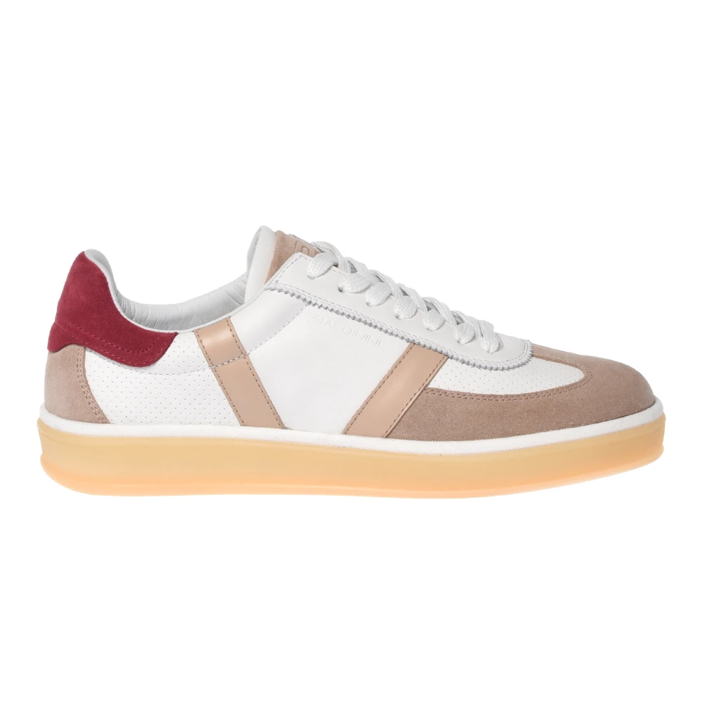 Baldinini Kvinno Vit Skor Dam, 37 1/2 Eu, Läder, Sneakers I Mocka Och Läder