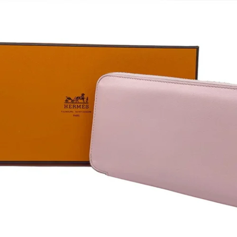 Hermès Vintage Pre-owned Leather wallets Pink Dames