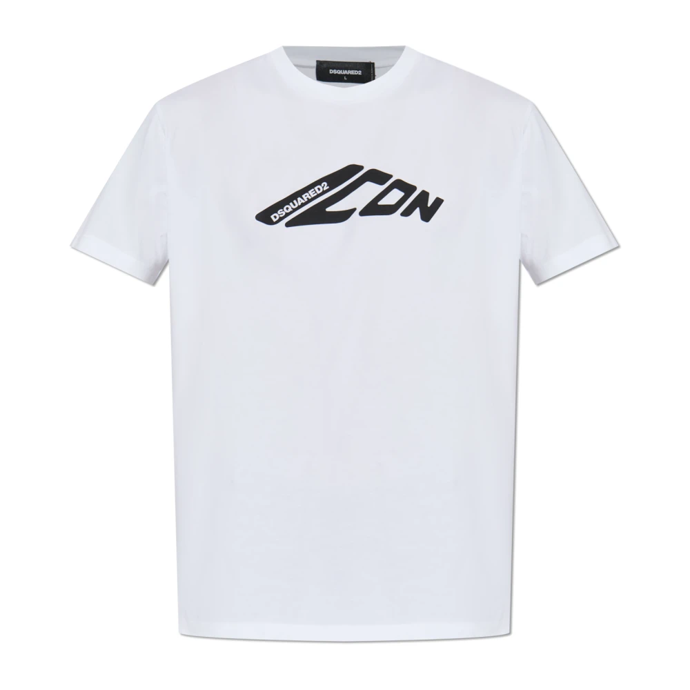 Dsquared2 Men's White T-Shirts, L, T-Shirt With Print