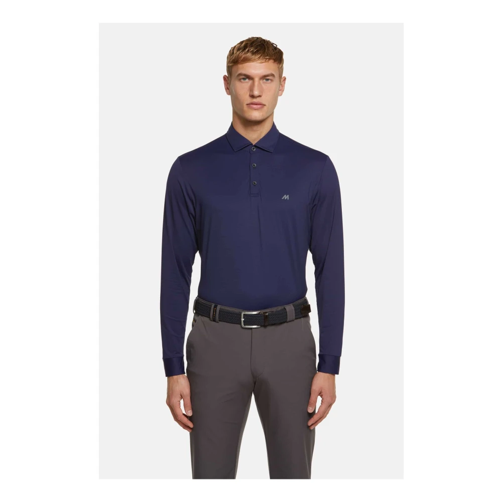 Meyer Bryson Polo Shirt Blue Heren