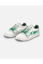 white-sneakers-with-green-details