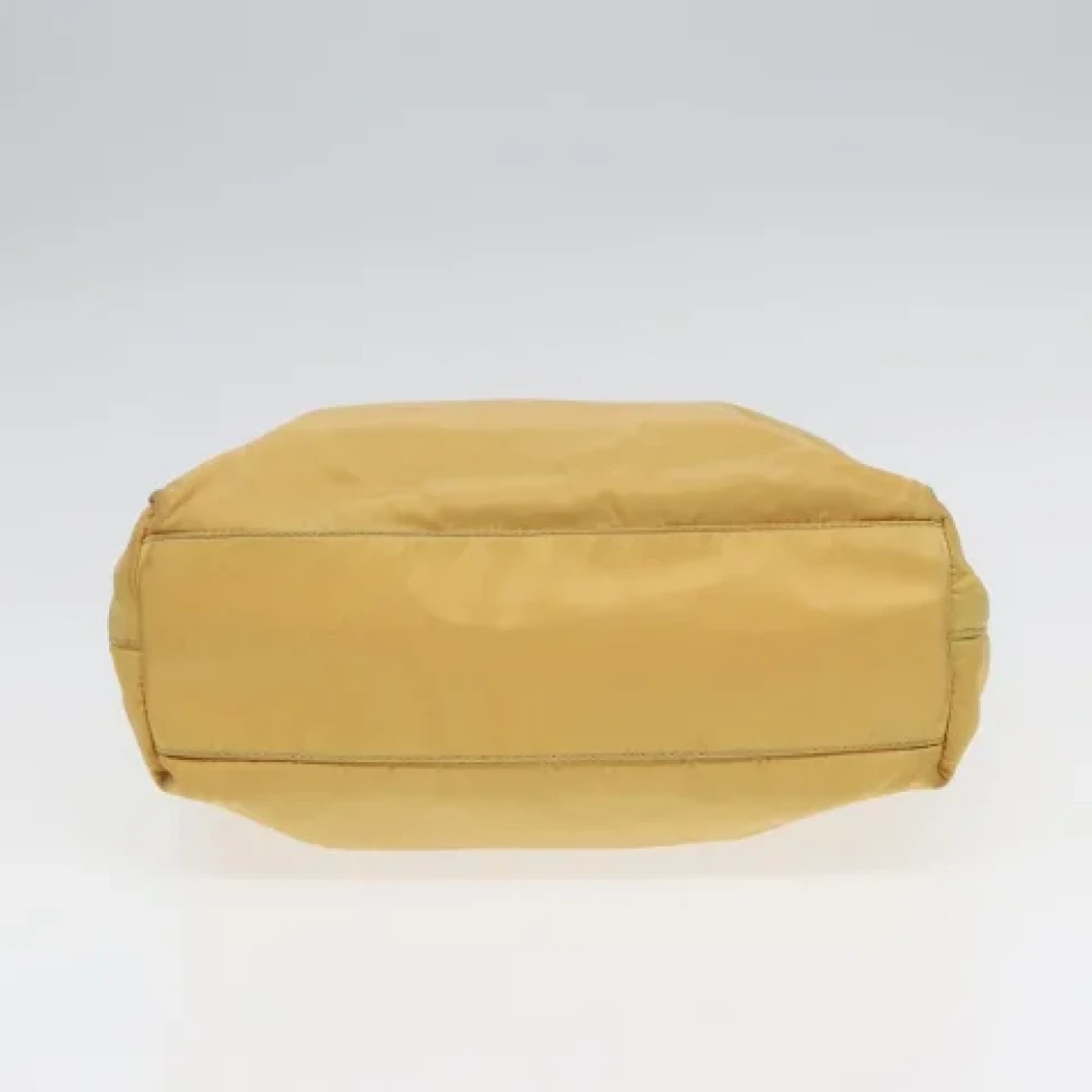 Prada Vintage Pre-owned Nylon handbags Yellow Dames