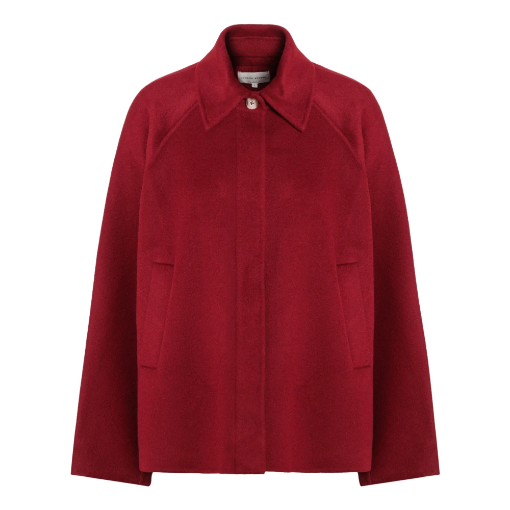 Loulou Studio Stijlvolle Wollen Jas Red Dames