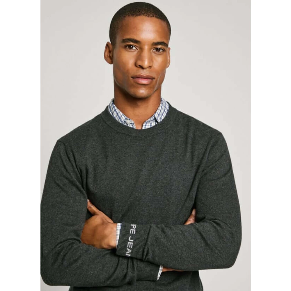 Pepe Jeans Regular Fit Katoen Wol Kasjmier Trui Green Heren