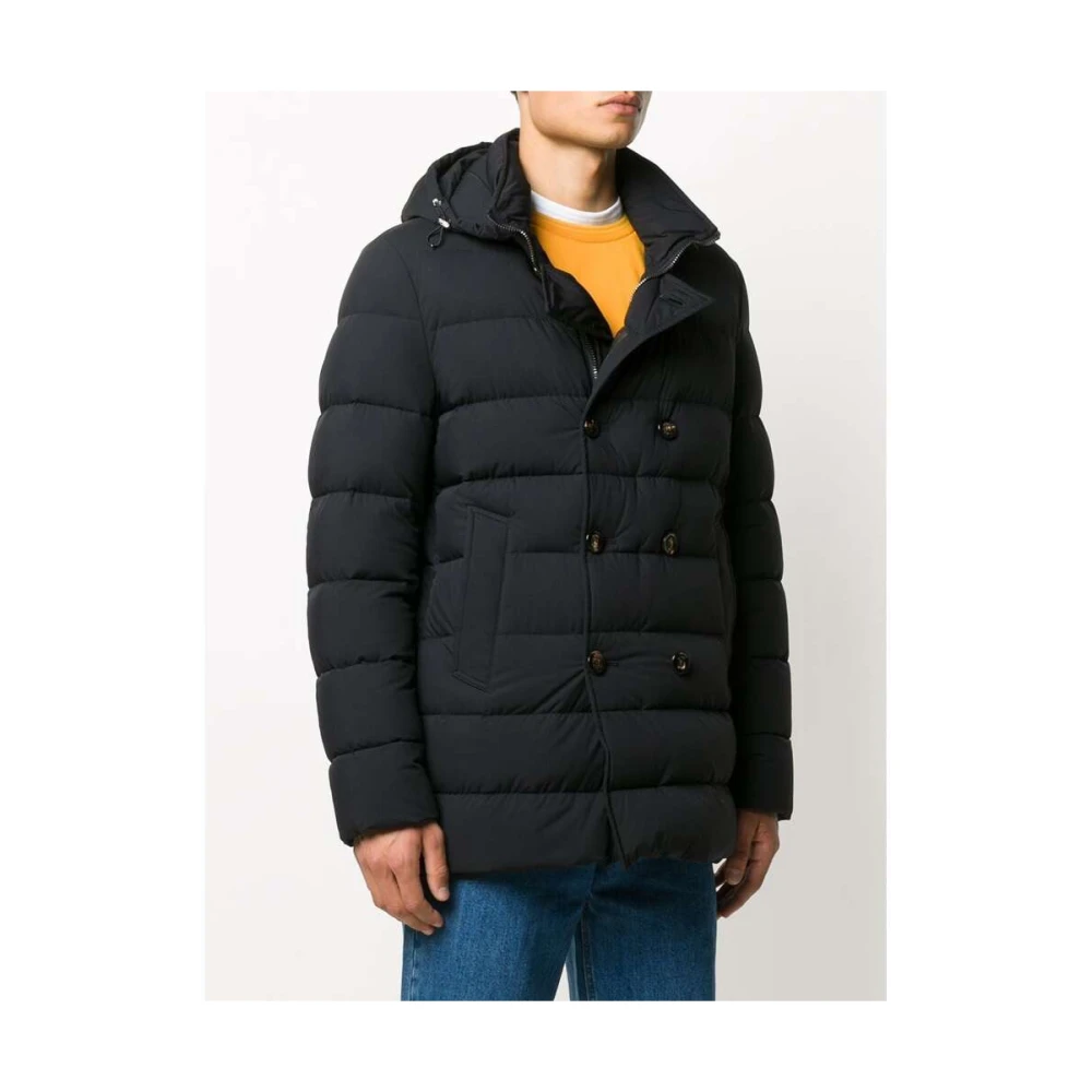Moorer Klassiek Donkerblauw Gewatteerd Buitenkleding Blue Heren