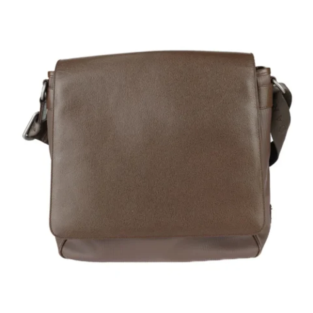 Bvlgari Vintage Pre-owned Leather shoulder-bags Brown Dames