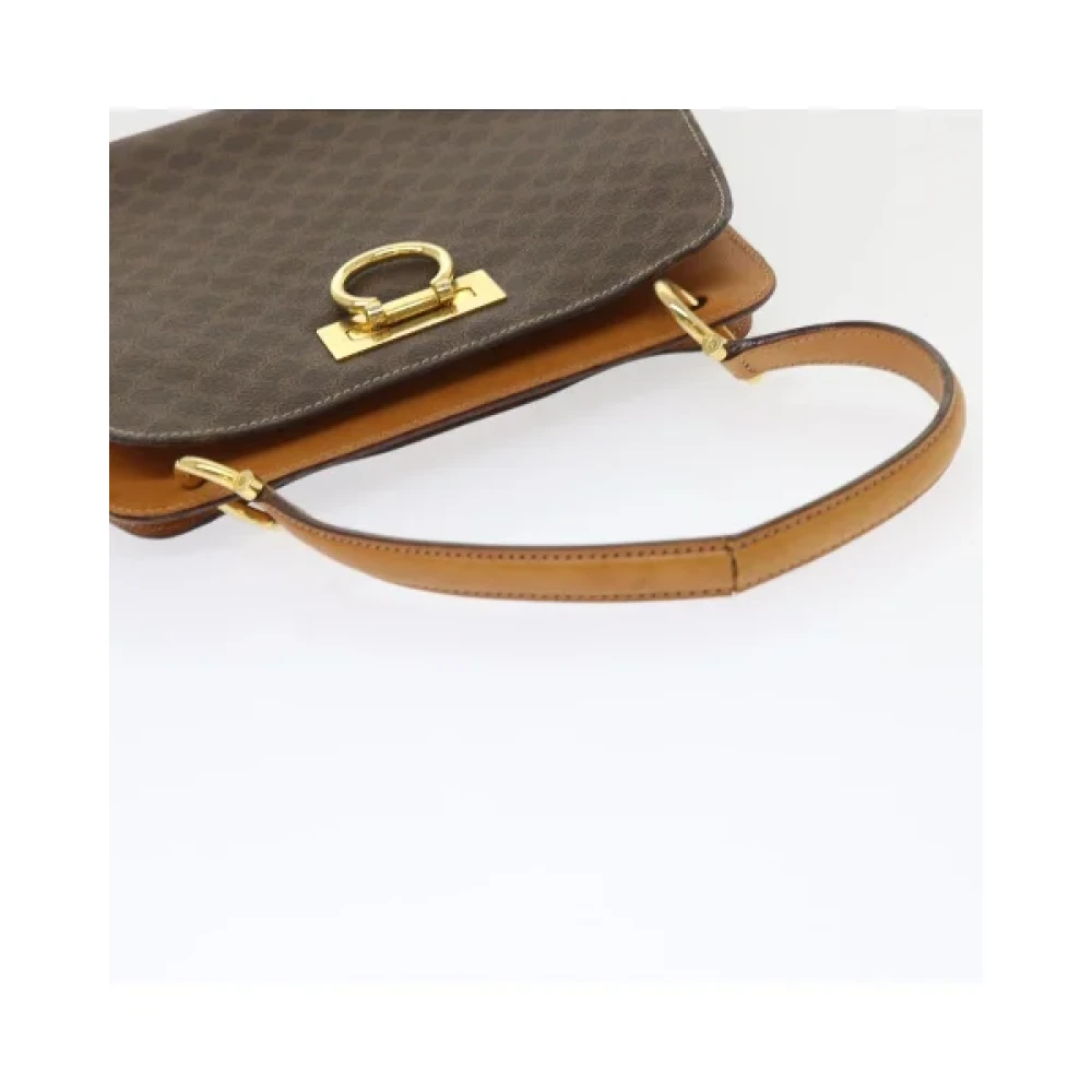Celine Vintage Pre-owned Leather handbags Brown Dames