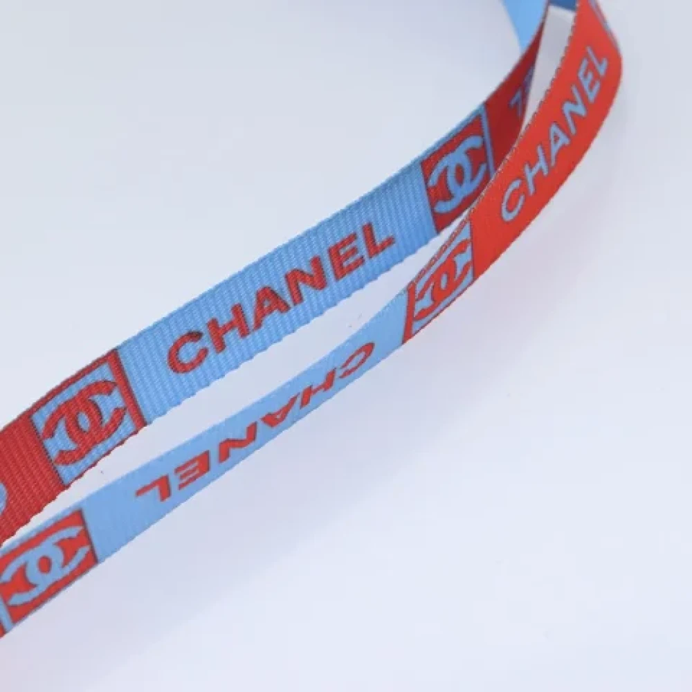 Chanel Vintage Pre-owned Nylon home-office Blue Dames
