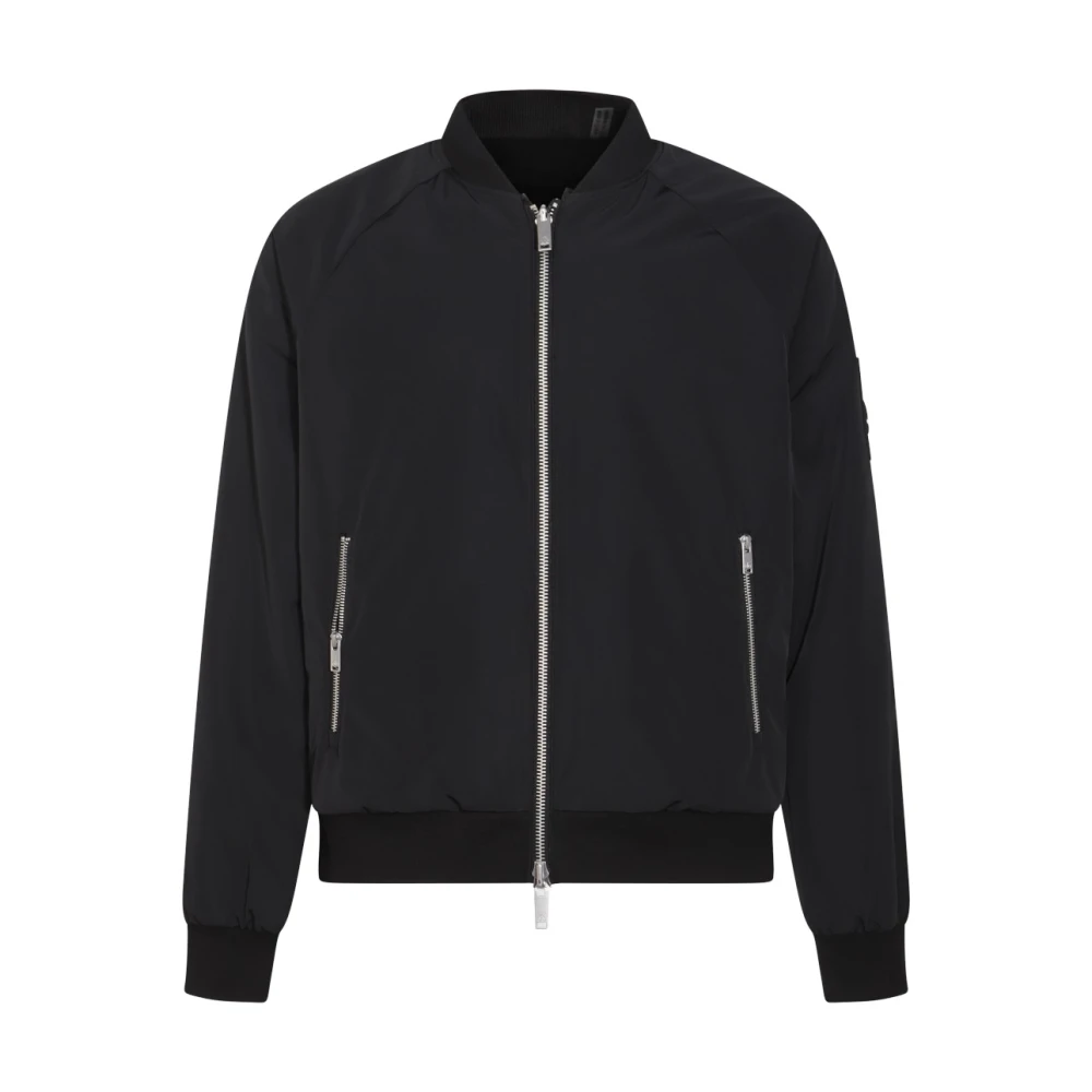Moose Knuckles Zwarte Casual Rits Jas Black Heren