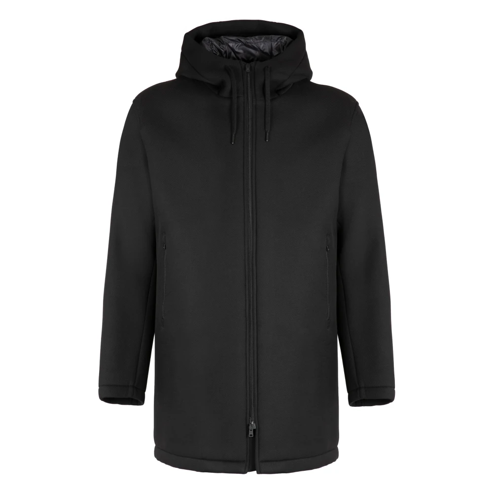 Herno Men's Black Viscose Jacket - Parkas - 3XL - Coats