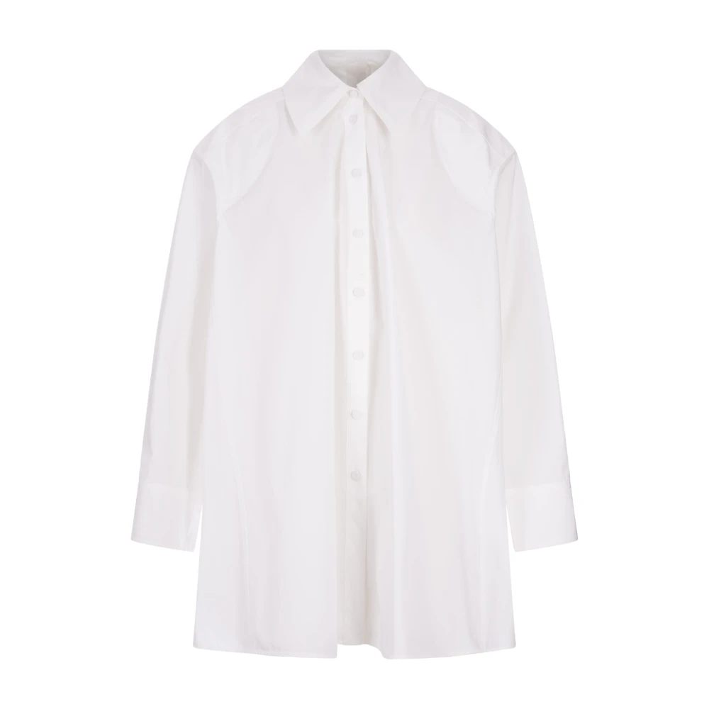 Jil Sander Witte Katoenen Overhemd met Uniek Design White Dames
