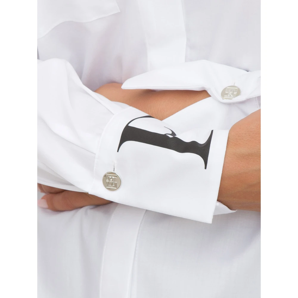 Elisabetta Franchi Stijlvolle Shirt voor Vrouwen White Dames