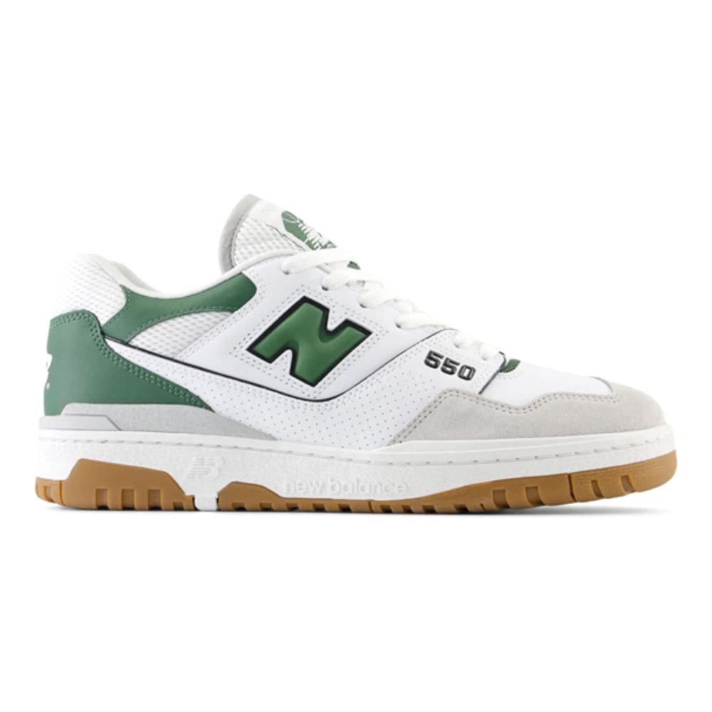 New Balance Men's Multicolor 550 White Green Basketball Sneaker - Sneakers - 11 Uk - Shoes