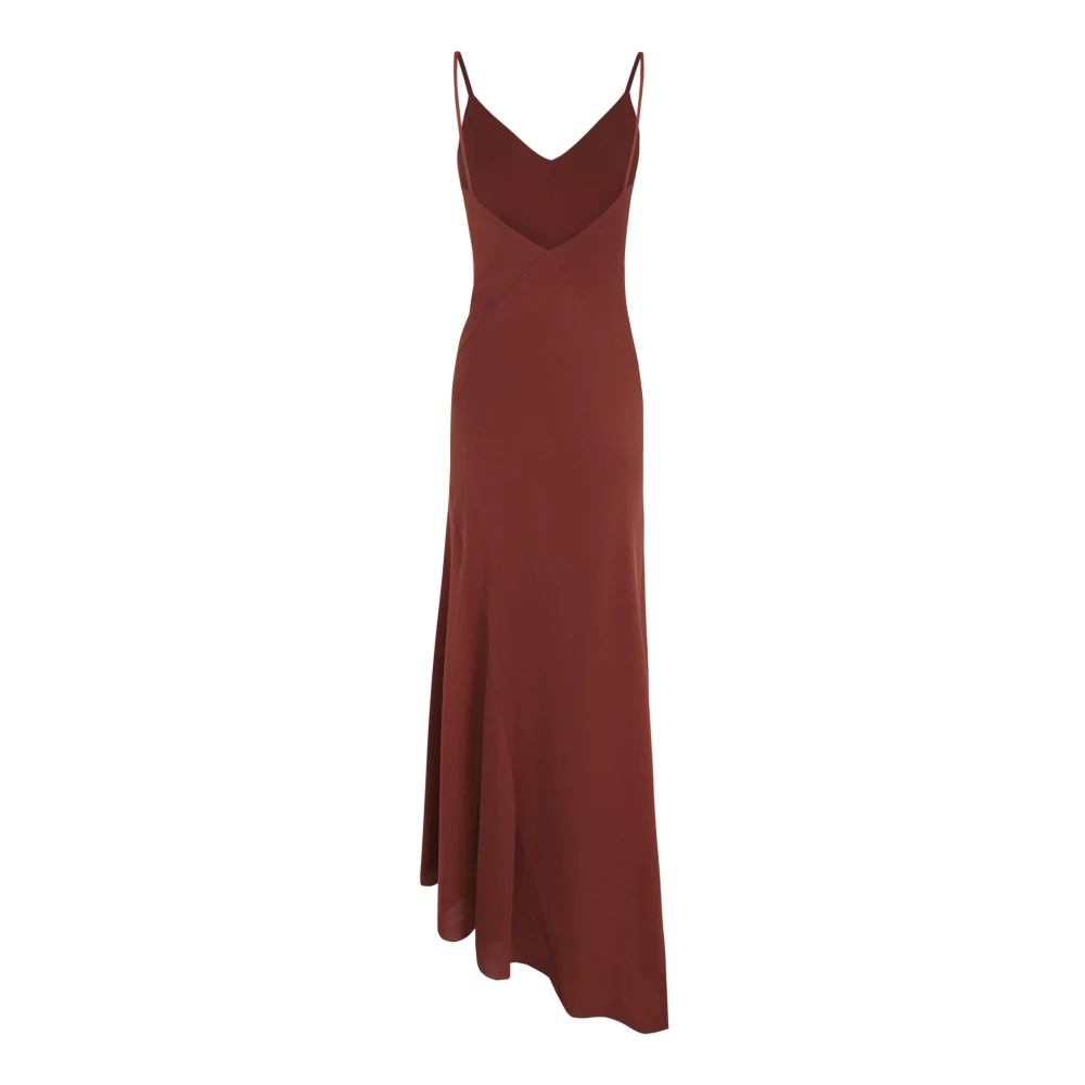 Cortana Zijden stretchjurk met asymmetrische zoom Red Dames
