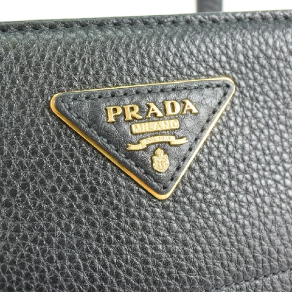 Prada Vintage Pre-owned Leather prada-bags Black Dames