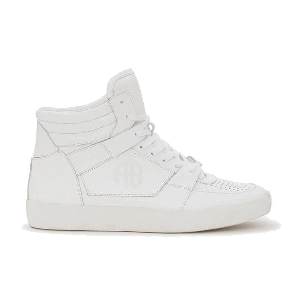Anine Bing Witte Leren Sportieve Sneakers Hayden Model Dames Schoenen