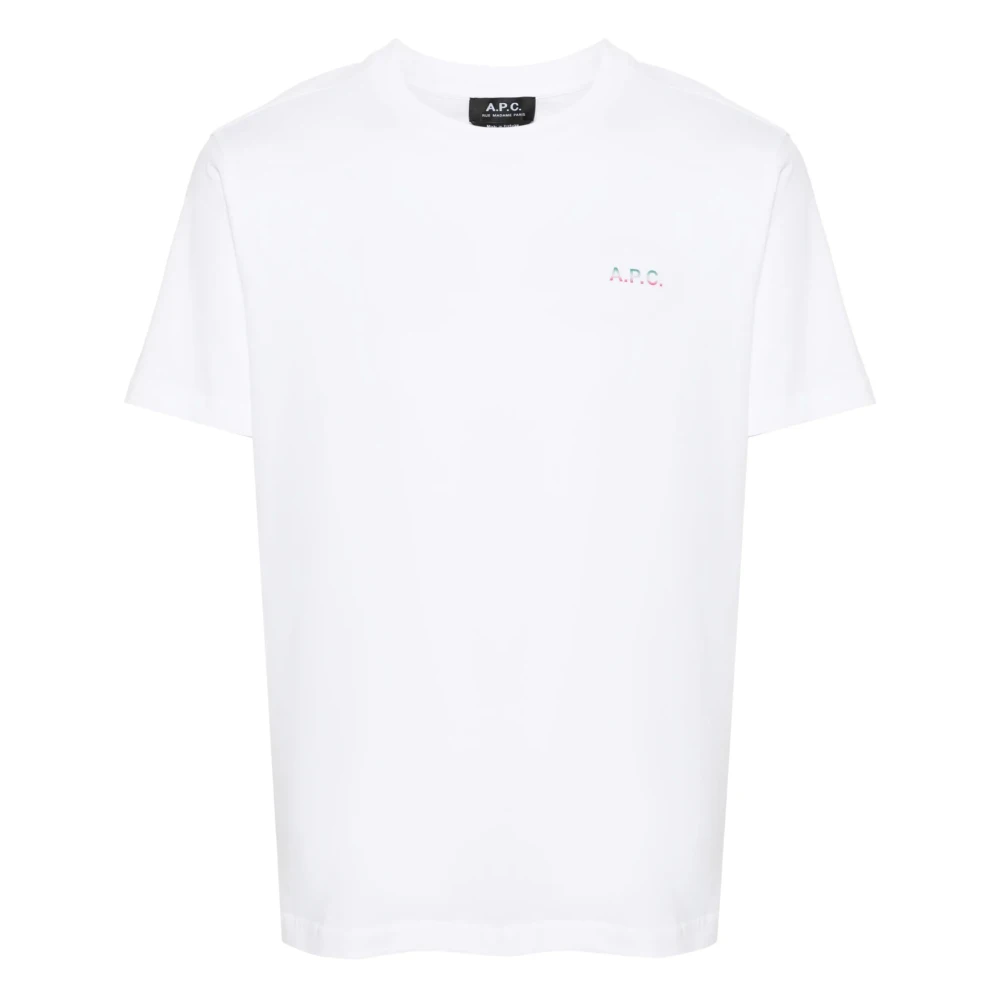A.p.c. Katoenen T-shirt White Heren