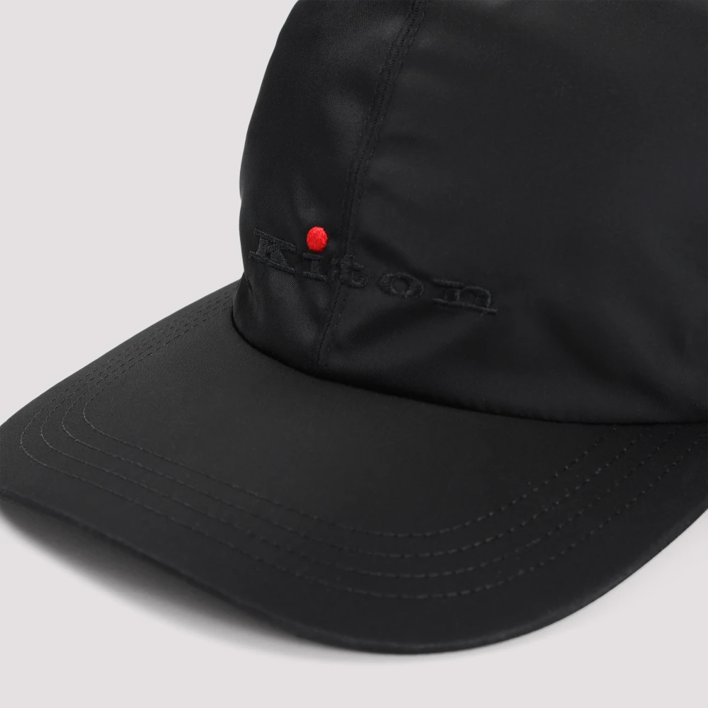 Kiton Klassieke Nero Baseballpet Black Heren