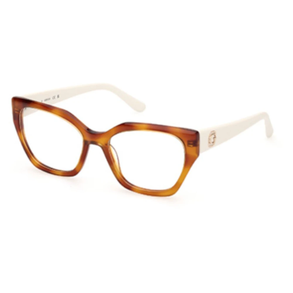 Guess Unisex Brown Glasses, 55 Mm, Square Optical Frame