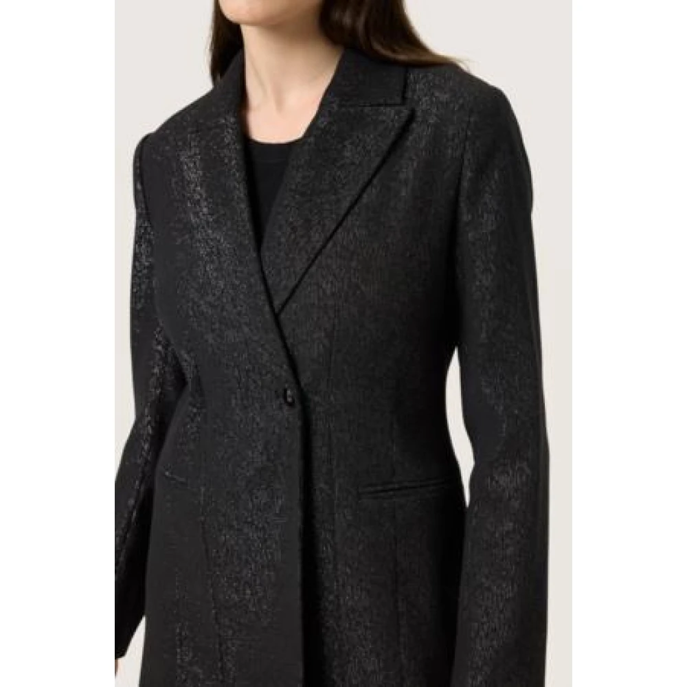 Soaked in Luxury Elegante blazer Cahlina voor vrouwen Black Dames