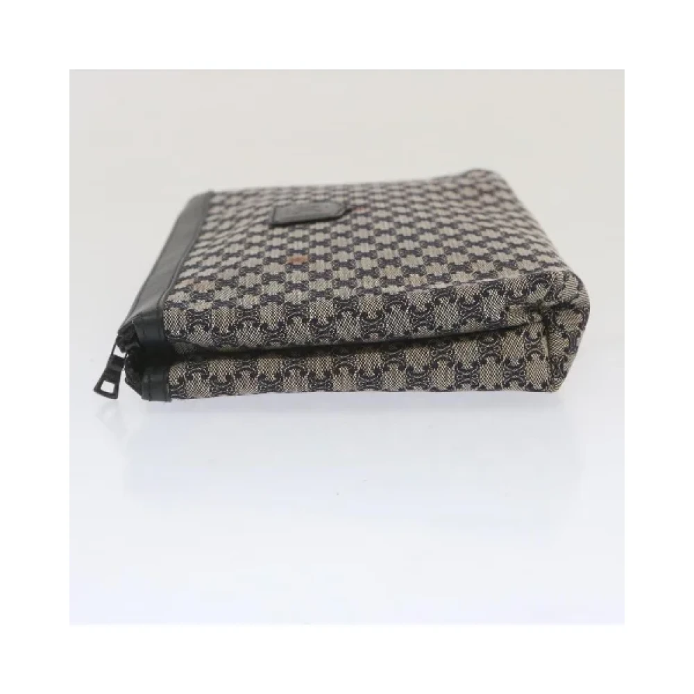 Celine Vintage Pre-owned Clutch Beige Dames