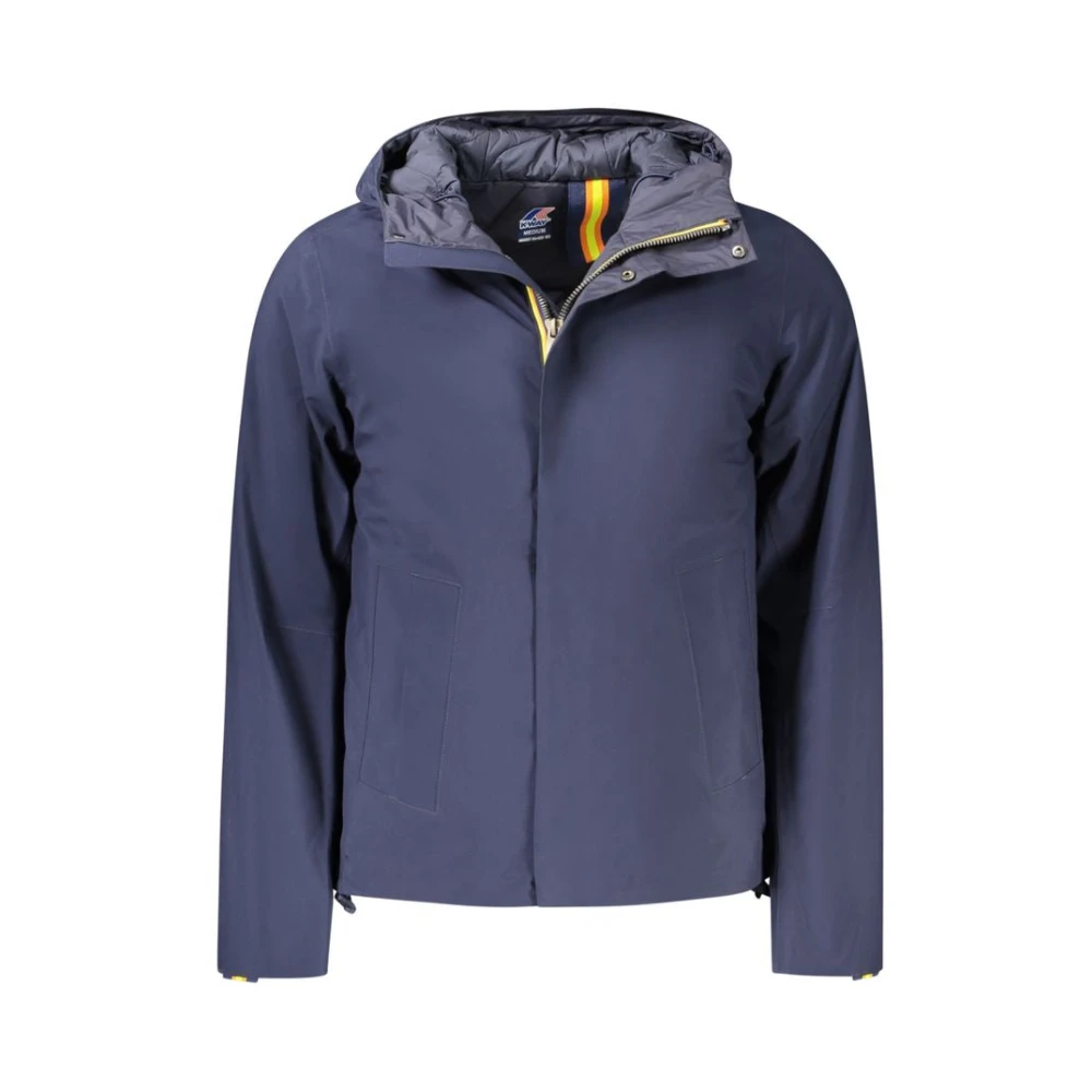 K-way Blauwe Diepte Gewatteerde Jas Blue Heren