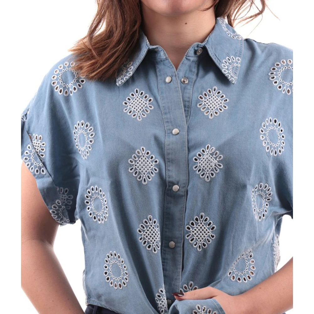 Guess MultiColour Crop Shirt Brigitte Multicolor Dames