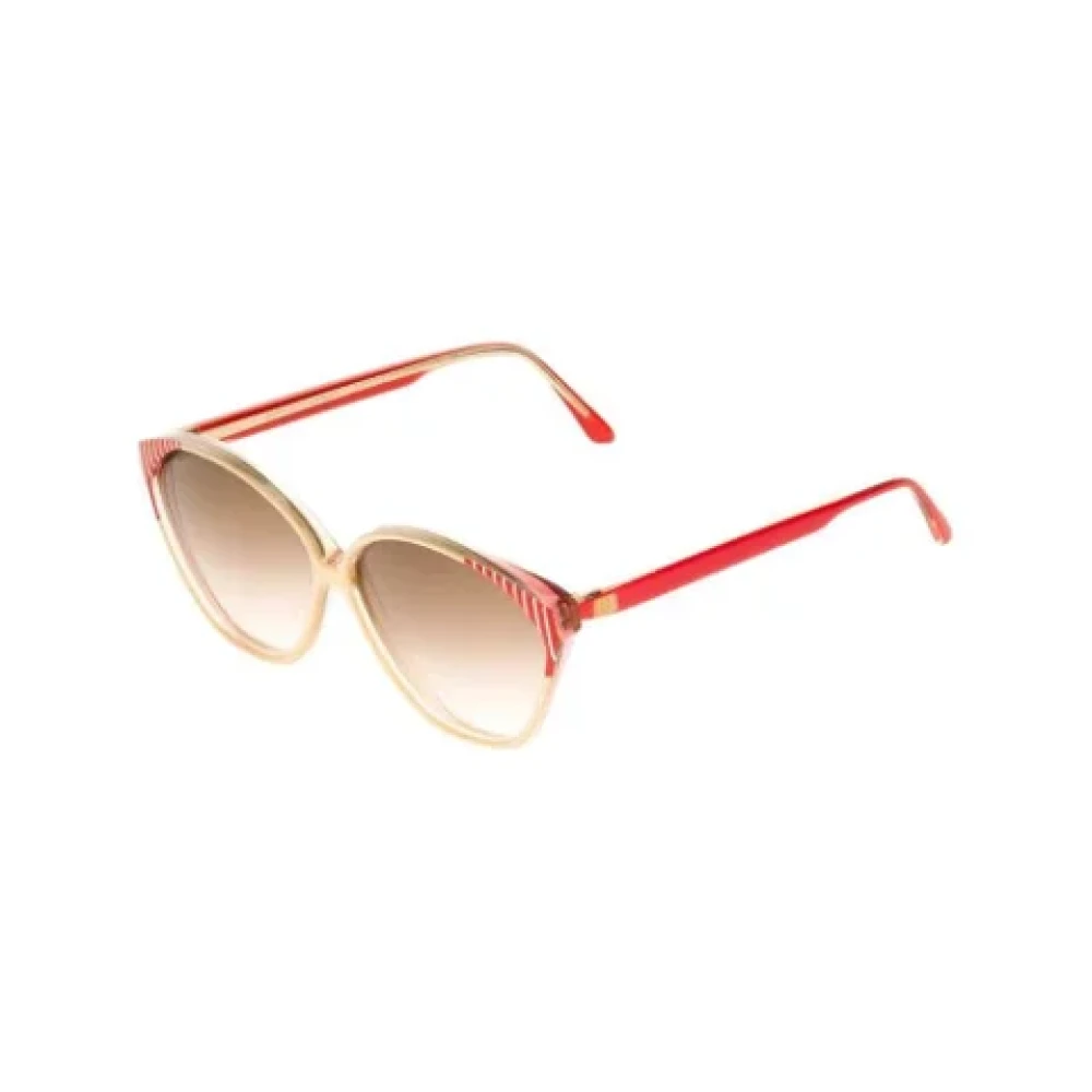 Balenciaga Vintage Pre-owned Acetate sunglasses Beige Dames