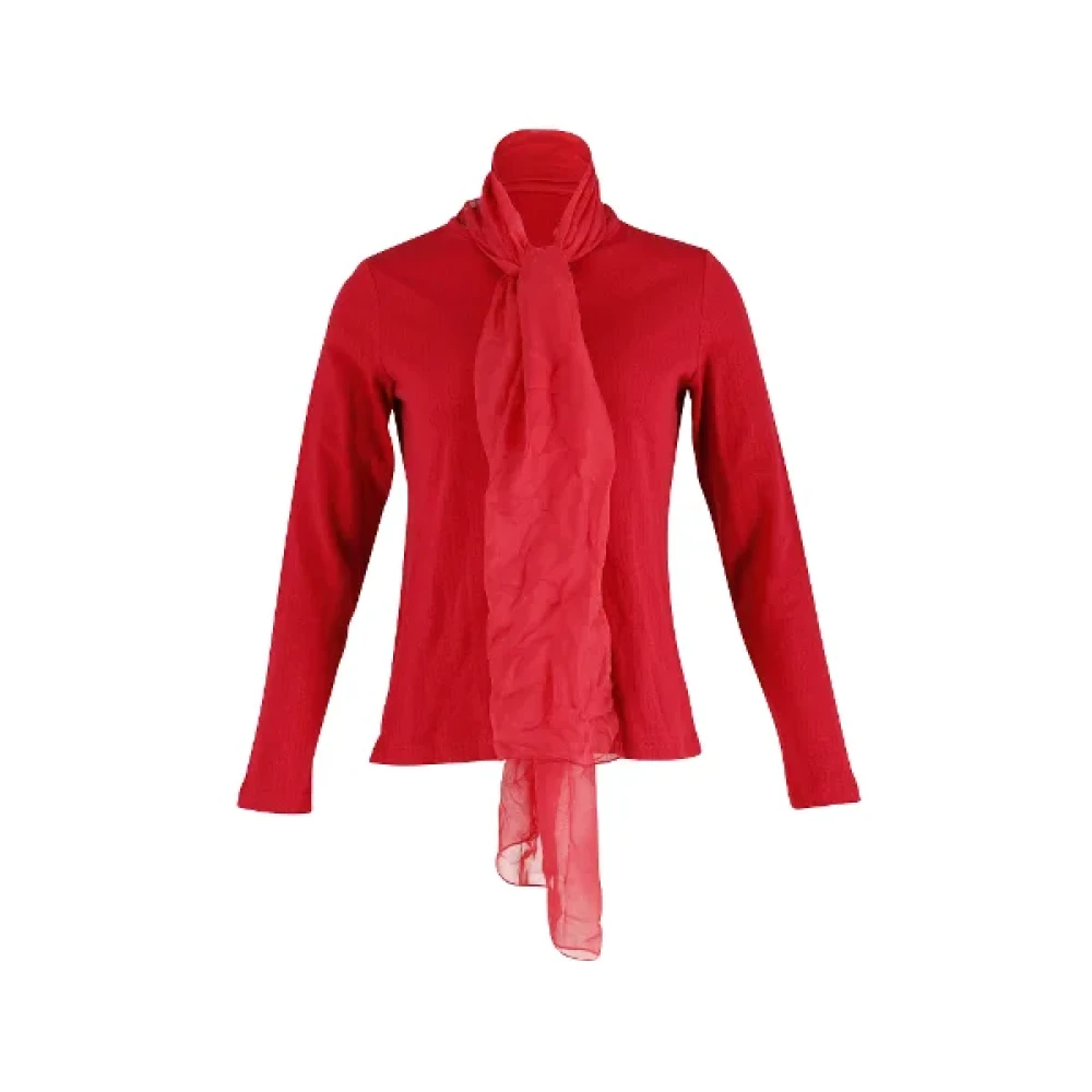 Carolina Herrera Pre-owned Cotton outerwear Red Dames