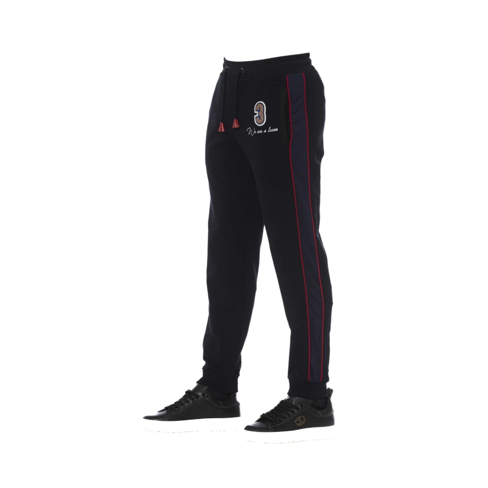 Trussardi Sportieve Trekkoord Voorprint Broek Black Heren