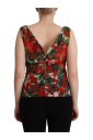 elegant-v-neck-geranium-print-tank-top