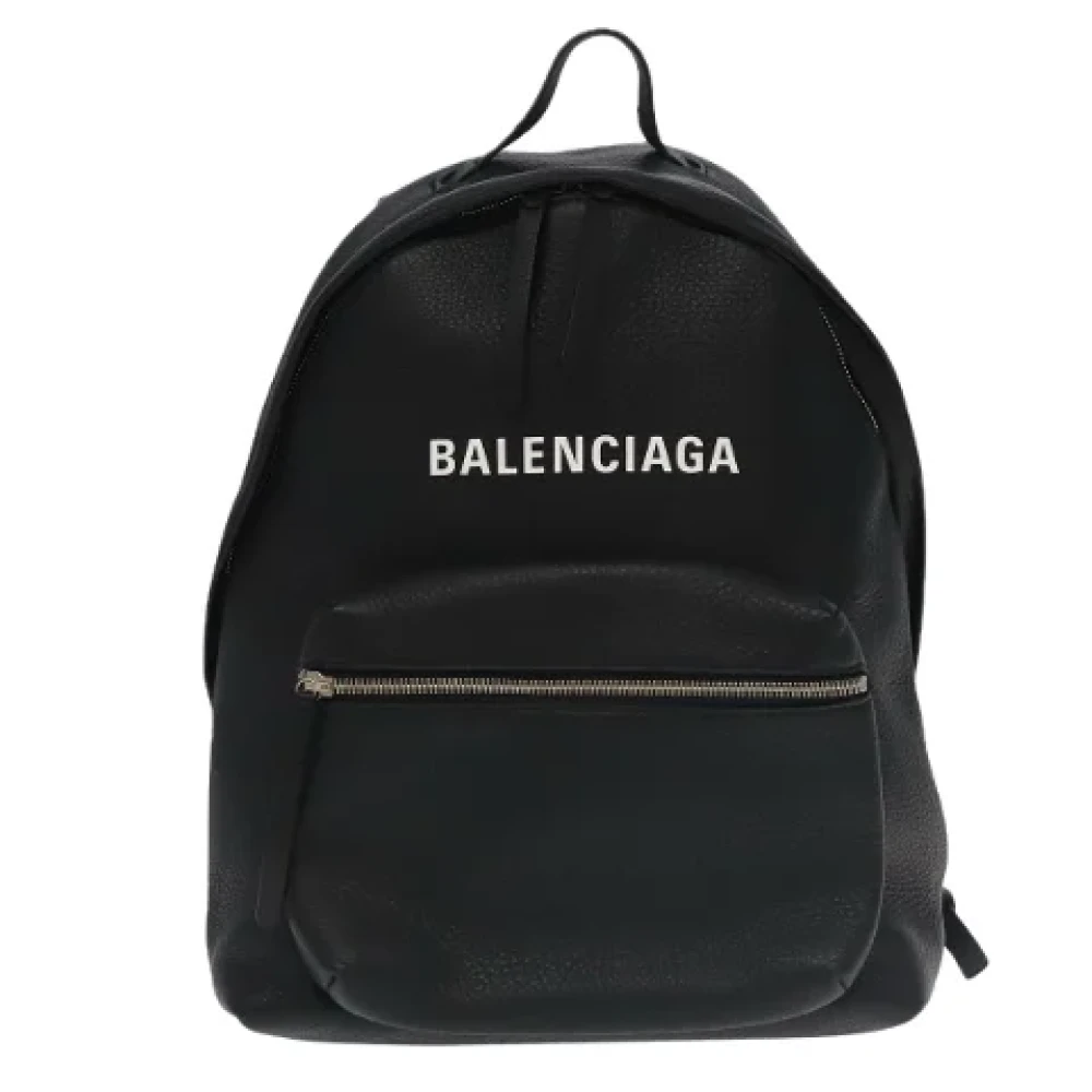 Balenciaga Vintage Pre-owned Leather backpacks Black Heren