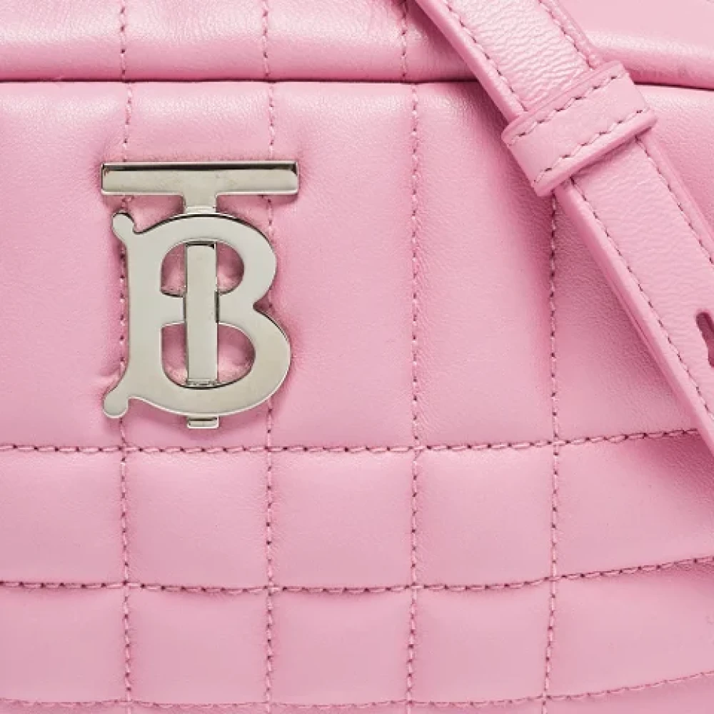 Burberry Vintage Pre-owned Leather shoulder-bags Pink Dames