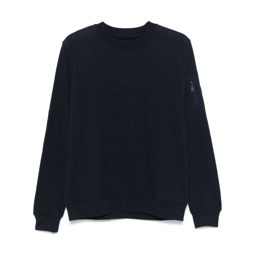 Add Blauwe Crew Neck Sweater Jersey Ontwerp Blue Heren