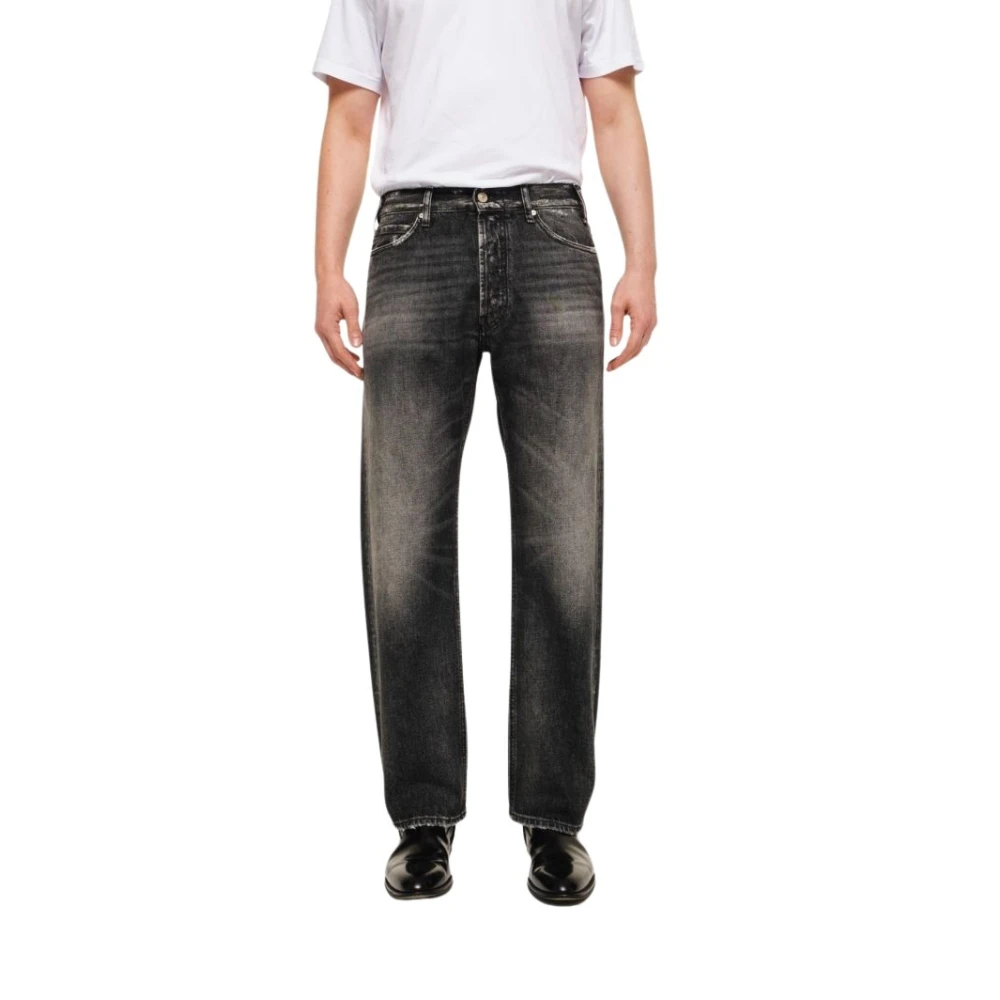 Cycle Vintage Straight Leg Zwart Denim Jeans Gray Heren