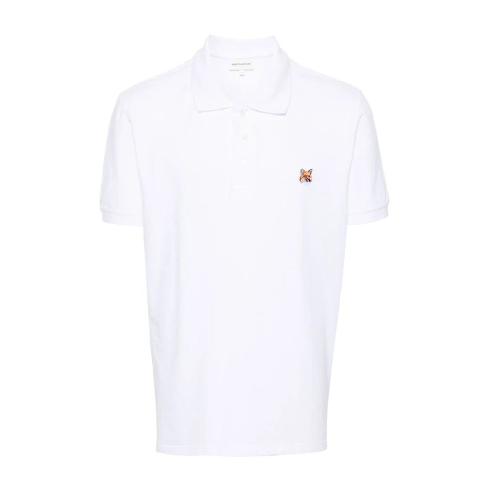Maison Kitsuné Polo Shirts White Heren