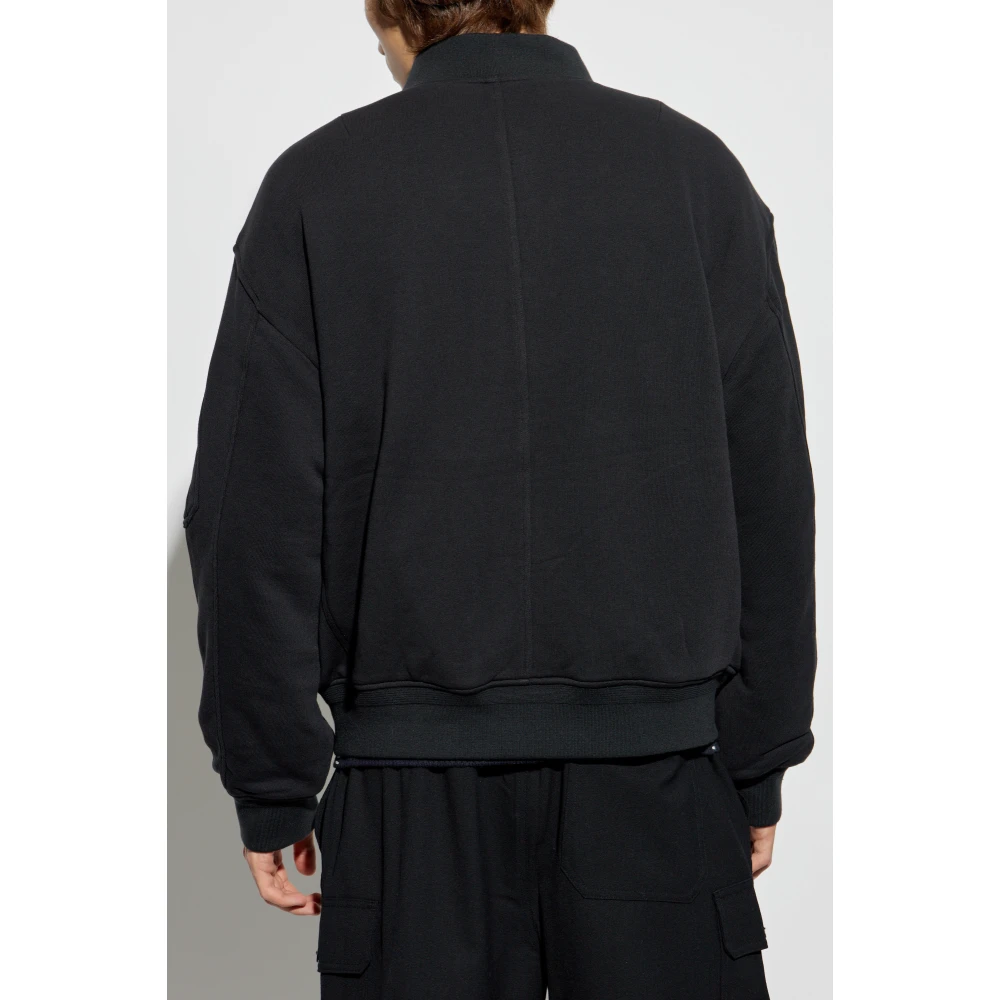 Rag & Bone Jas in terry bomberstijl Black Heren